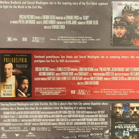 📀 NWT Denzel Washington 4-Pack Movie Bundle🍿🎥 - Picture 5 of 6